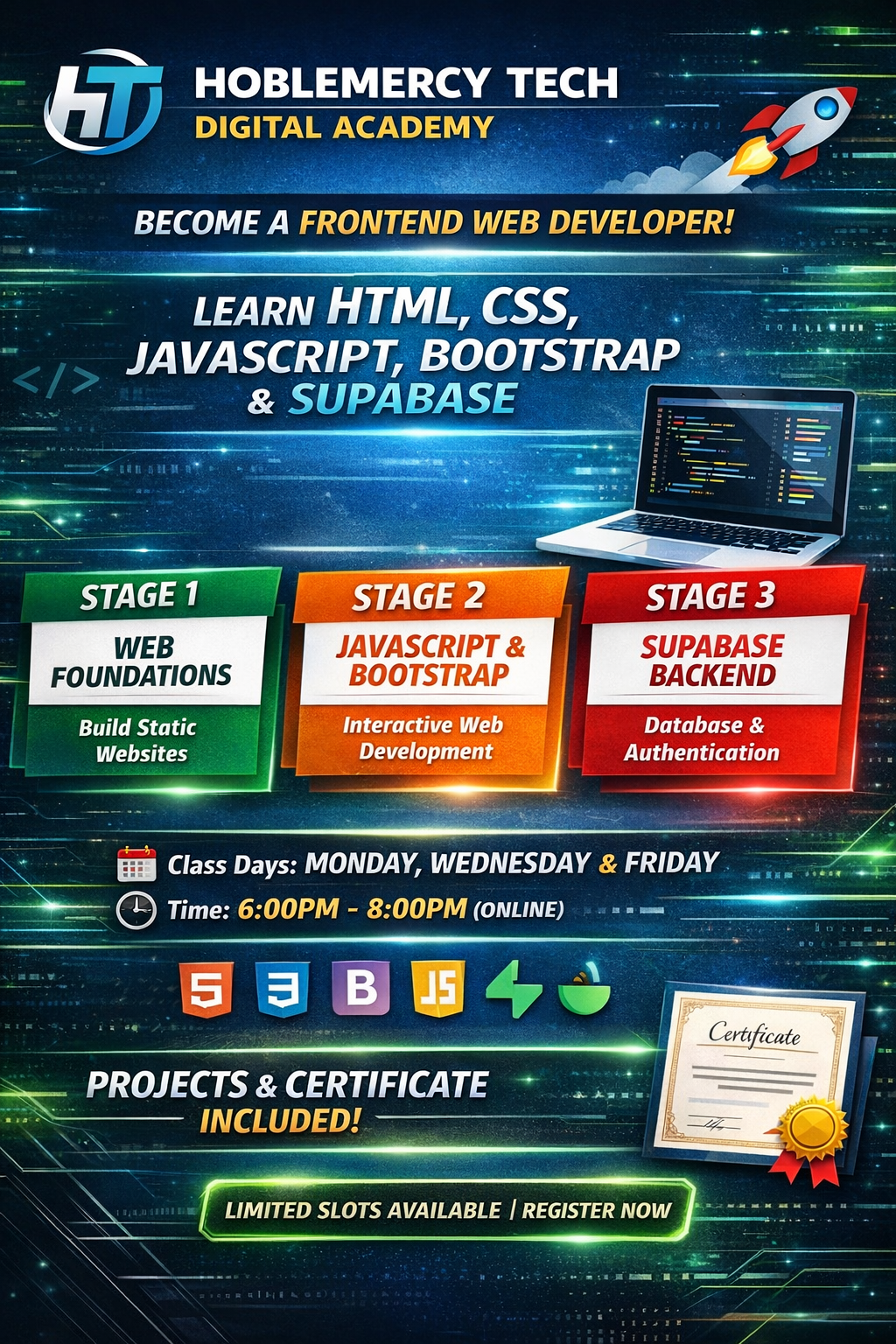 Frontend web development course in Nigeria
